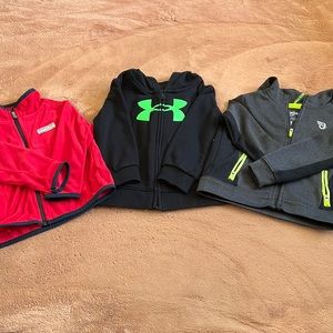 18M Boy Jacket Lot Under Armour Carters and OshKosh B’Gosh